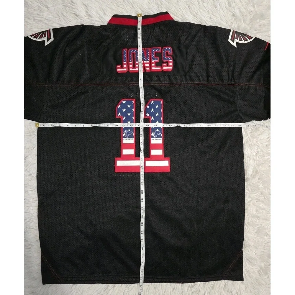 Nike Julio Jones Black Atlanta Falcons Jersey Adult 2XL‎ American Flag On Field